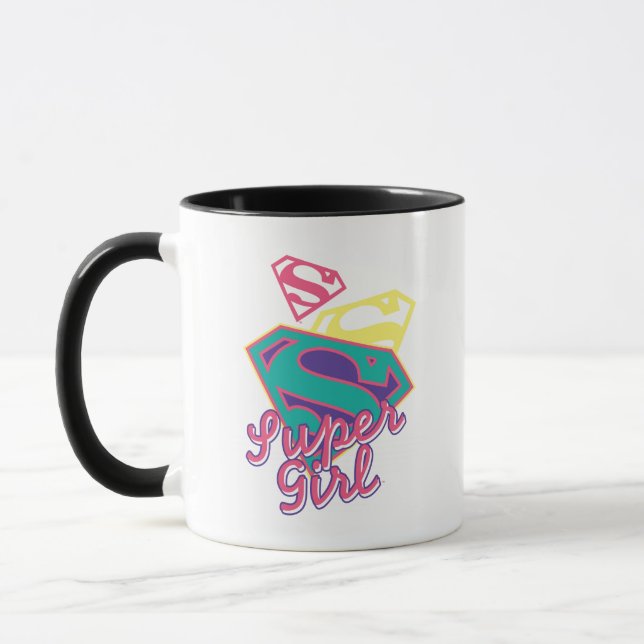 Taza Cursive de Supergirl (Izquierda)