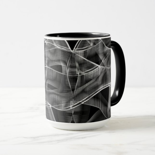Taza Curvas en forma de cinta de opciones, líneas resal (Anverso derecho)