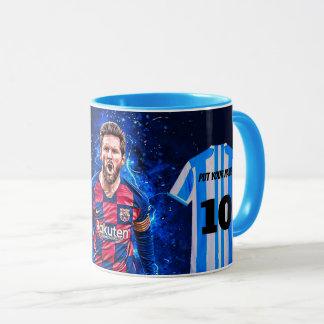 Taza Custom Argentina Jersey Mug – Number 10 Football C