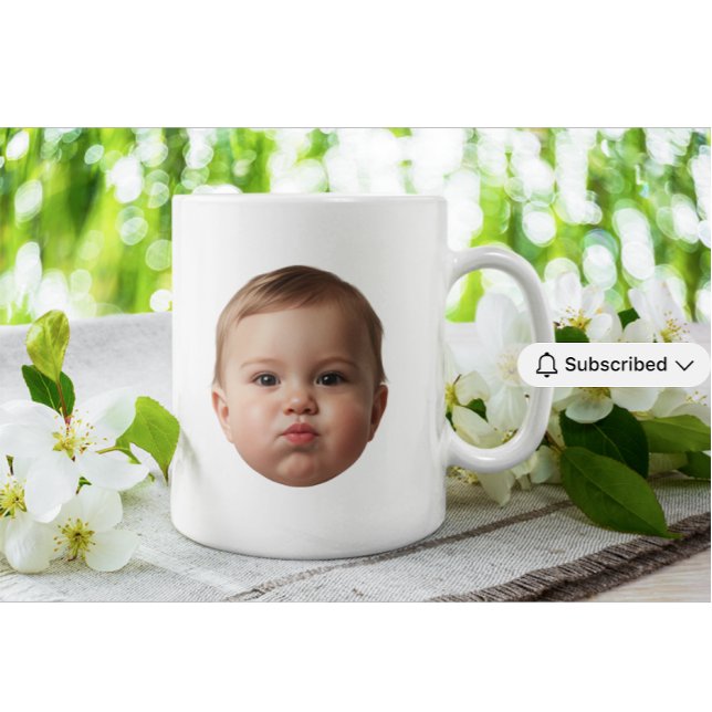 Taza Custom Baby & Family Photo Face Mug custom grandma (Subido por el creador)