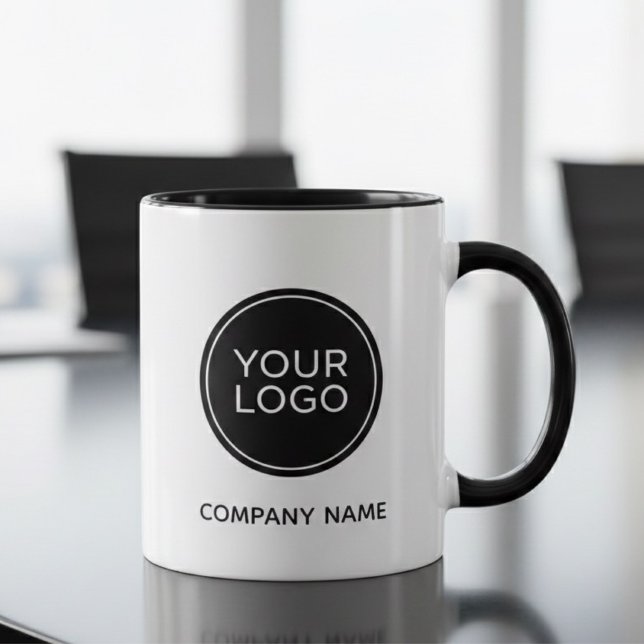 Taza Custom Company Logo Mug | Minimalist Business  (Subido por el creador)