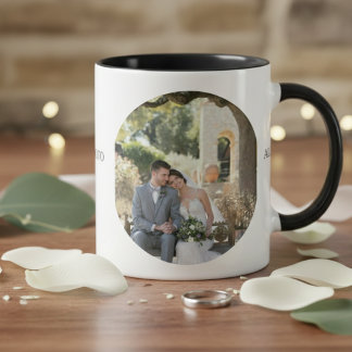 Taza Custom Couple Photo Mug – Personalized Romantic