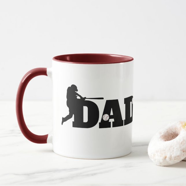 Taza Custom Dad Baseball  (Con donut)