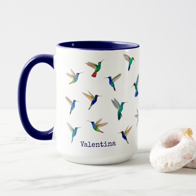Taza Custom Hummingbirds (Con donut)