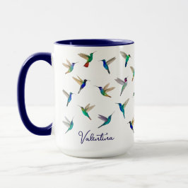 Taza Custom Hummingbirds