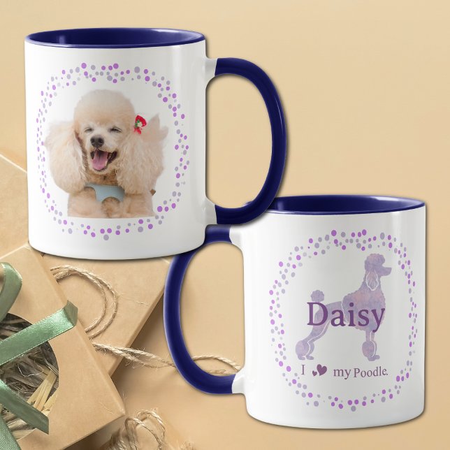 Taza Custom Lavender Poodle Mug Photo Personalized (Subido por el creador)