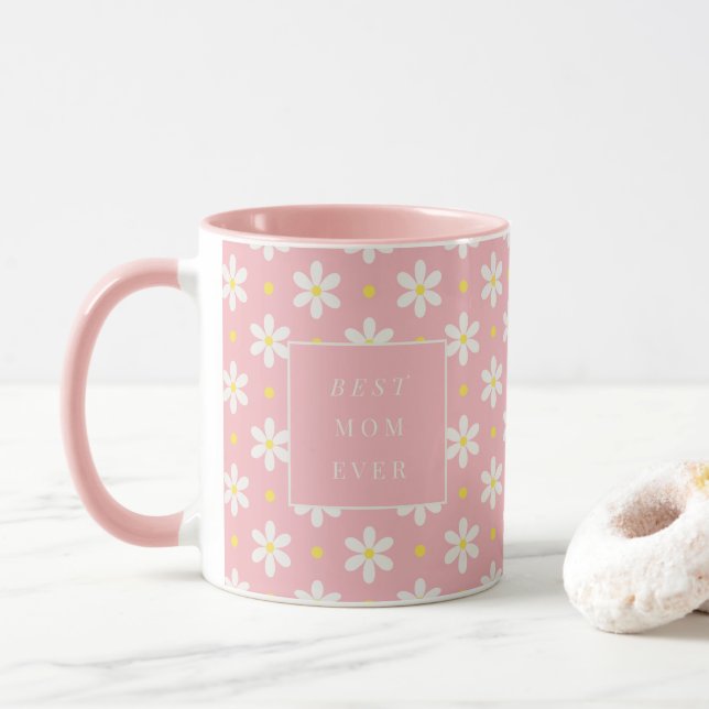 Taza Custom Mother's Day Gift Personalized Daisy (Con donut)