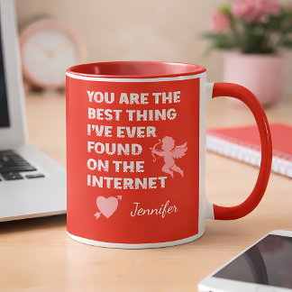 Taza Custom Name | Funny Dating Valentine Day Gift