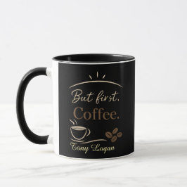 Taza Custom Name Minimalist Coffee Mug Gift
