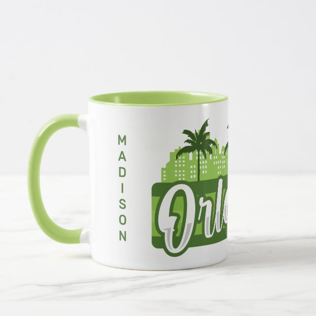 Taza Custom Name Orlando Florida (Izquierda)
