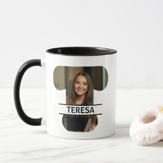 Taza Custom Photo and Name Letter 'T'