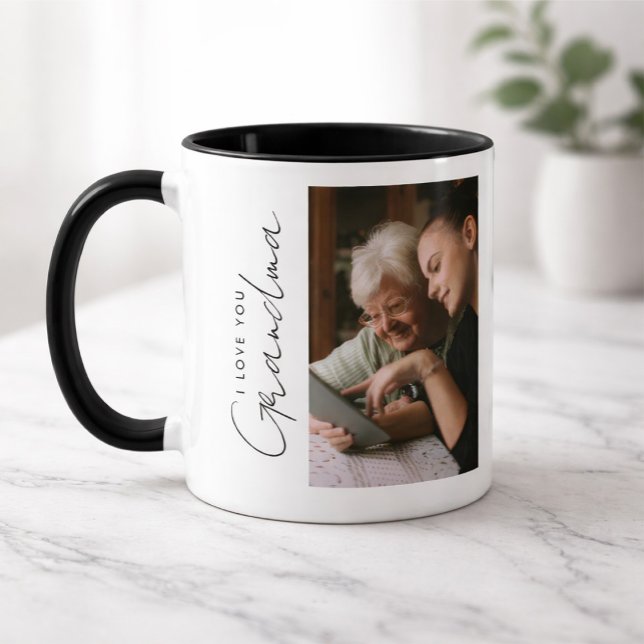 Taza Custom Photo I love you Grandma (Subido por el creador)