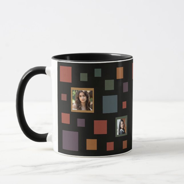Taza Custom Photo Squares (Izquierda)
