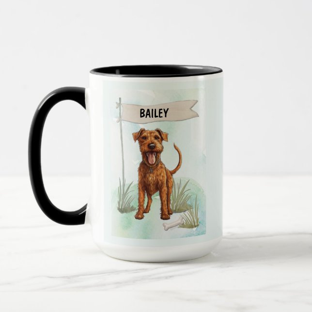 Taza Custom Terrier Name Mug Personalized Dog Lover (Izquierda)