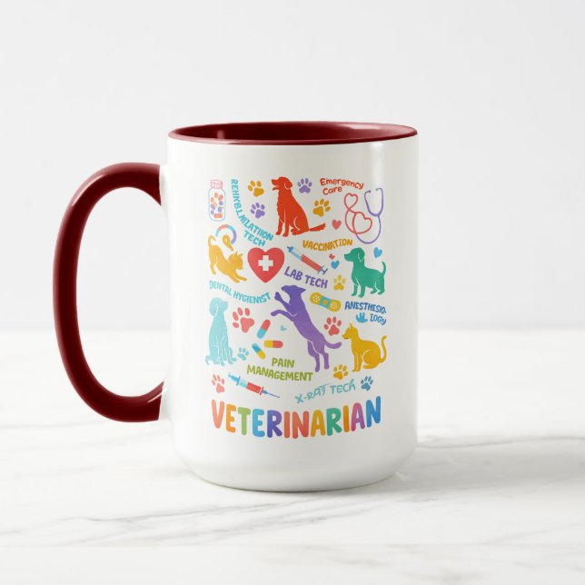 Taza Custom Veterinarian Mug | Vet Doctor’s Day (Izquierda)