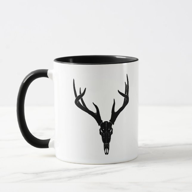 Taza Customizable White-Tailed Deer Skull (Izquierda)