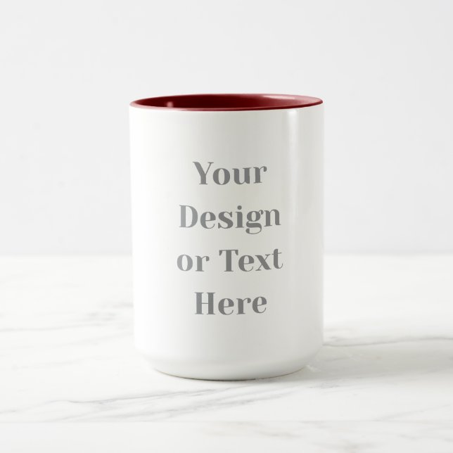 Taza Customizable Your Design or Text Here Personalized (Centro)