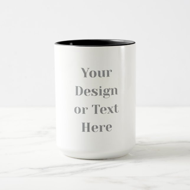 Taza Customizable Your Design or Text Here Personalized (Centro)