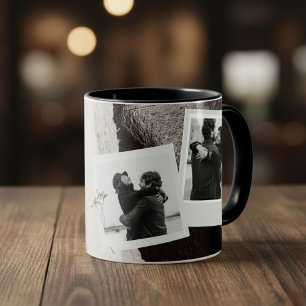 Taza Customized black and white love boyfriend mug