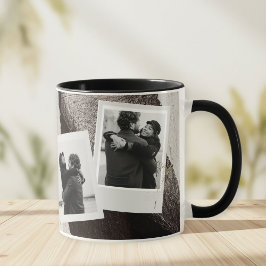 Taza Customized black and white love boyfriend mug