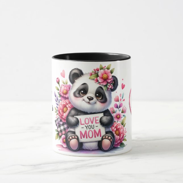 Taza Cuta cita/Panda del Día de la Madre personalizada (Centro)