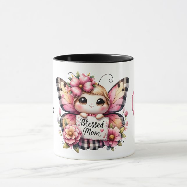 Taza Cuta cita personalizada del Día de la Madre/maripo (Centro)