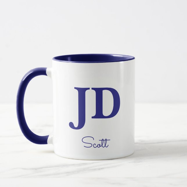 Taza Cute Abogado JD Graduación Nombre Personalizado Co (Izquierda)
