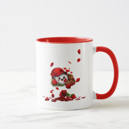 Taza Cute and Lovely Valentine Baseball Design