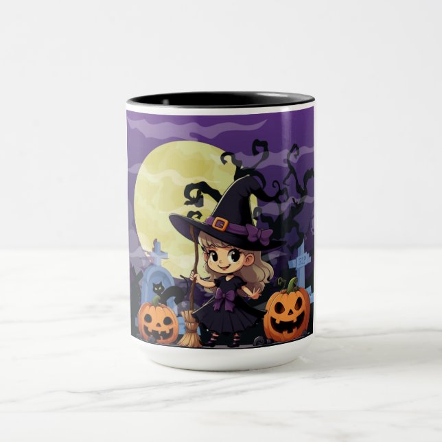 Taza Cute Anime Halloween Witch (Centro)