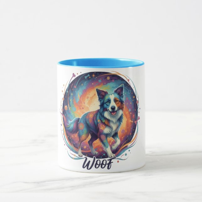 Taza Cute Artistic Puppy Design for Dog Lovers (Centro)