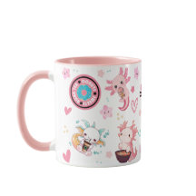 Cute Axolotl Café mug