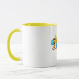 Taza Cute Baby Tiger Happy Birthday Coffee Mug