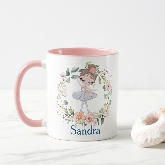 Taza Cute Ballerina Chica (Con donut)