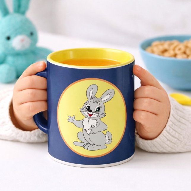 Taza Cute Bunny Cartoon for Kids–Bunny Lovers Drinkware (Subido por el creador)