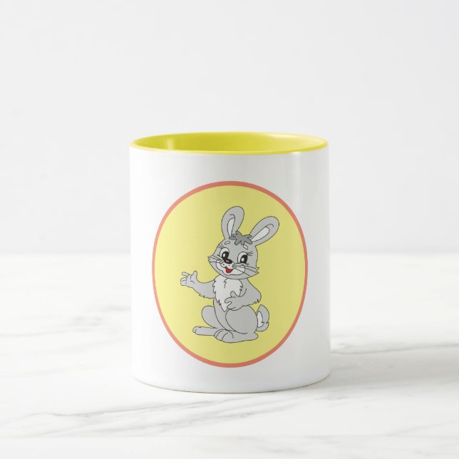 Taza Cute Bunny for Kids and Rabbit Fans (Centro)