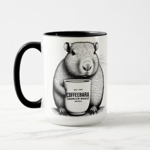 Taza Cute Capybara Coffeebara Café Mug