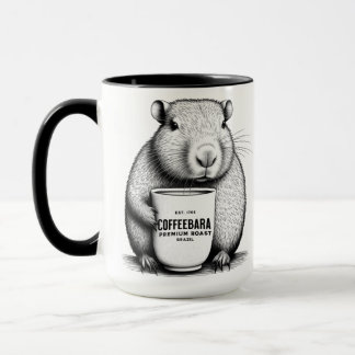 Taza Cute Capybara Coffeebara Café Mug