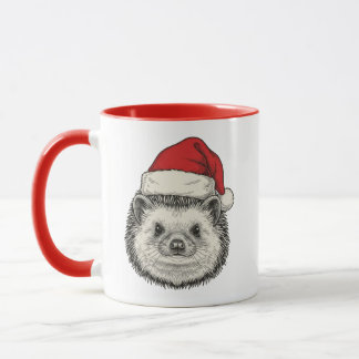 Taza Cute Christmas Hedgehog