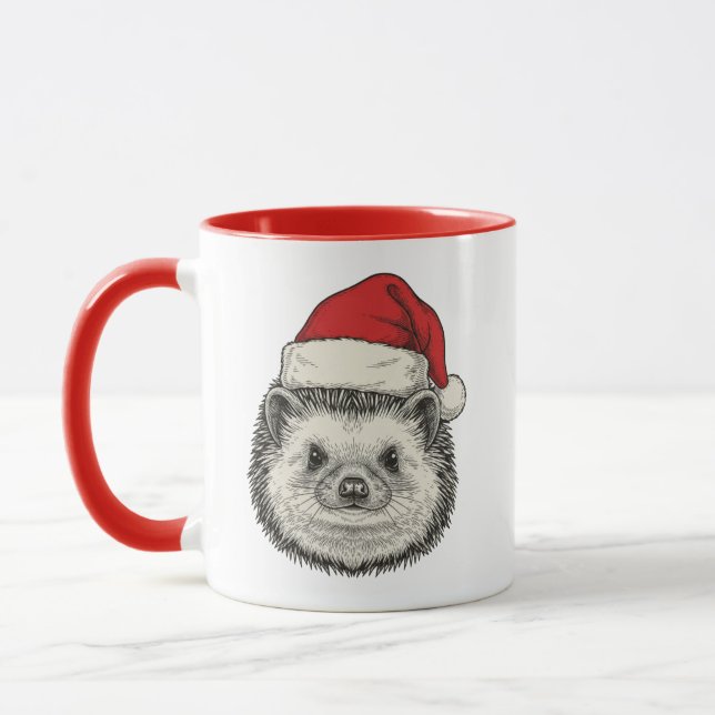 Taza Cute Christmas Hedgehog (Izquierda)