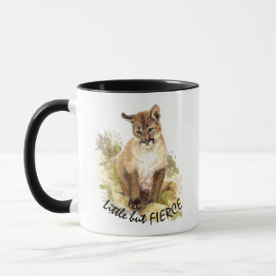 Taza Cute Cougar Mountain Leon Cat Kitten FIERTE CITA