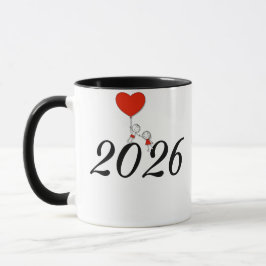 Taza Cute Couple Love Mug – Romantic Cartoon Heart Desi