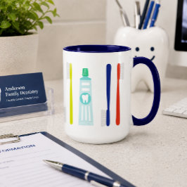 Taza Cute Dental Pasta de dientes Cepillo de dientes 