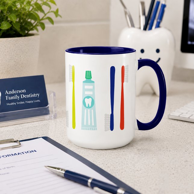 Taza Cute Dental Pasta de dientes Cepillo de dientes  (Subido por el creador)