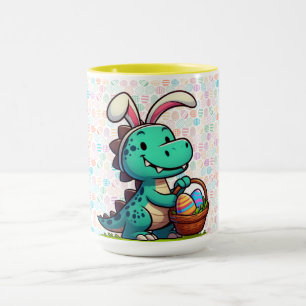 Taza Cute, dinosaurio conejito de Pascua