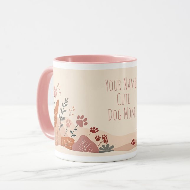 Taza Cute Dog Mom Mug – Pet Lover Gift (Anverso izquierdo)