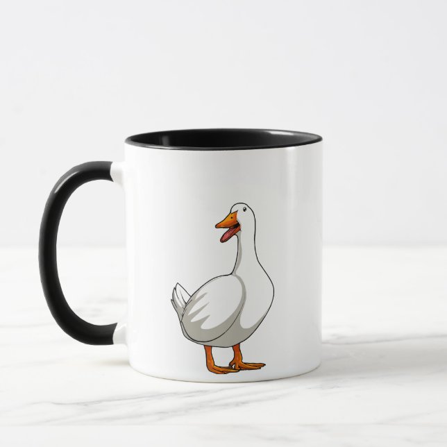 Taza Cute Duck Design Men Waterfowl Mascota Pato Lover (Izquierda)