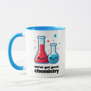 Taza Cute Flask & Tube que tenemos una gran química
