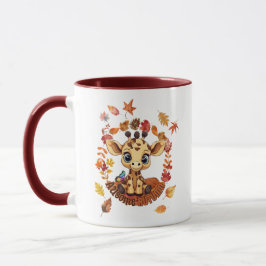 Taza Cute Giraffe “Autism Awesome Autumn”