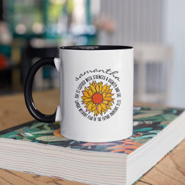 Taza Cute girasol Escritura Biblia Verso Proverbios 31