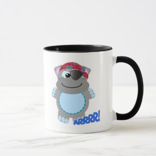 Taza Cute Goofkins hipópira pirata